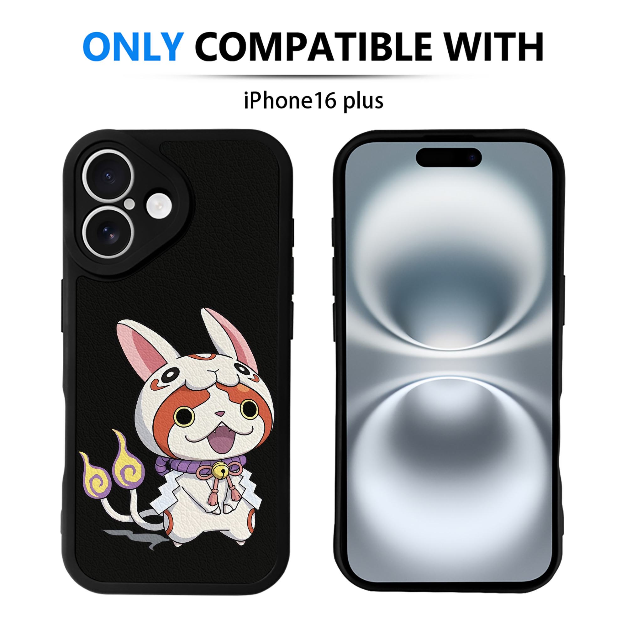 （画像用） 妖怪ウォッチ Yo-kai Watch 【iPhone 16シリーズ対応】シリコンスマホケース（レザー調） 材質：シリコン